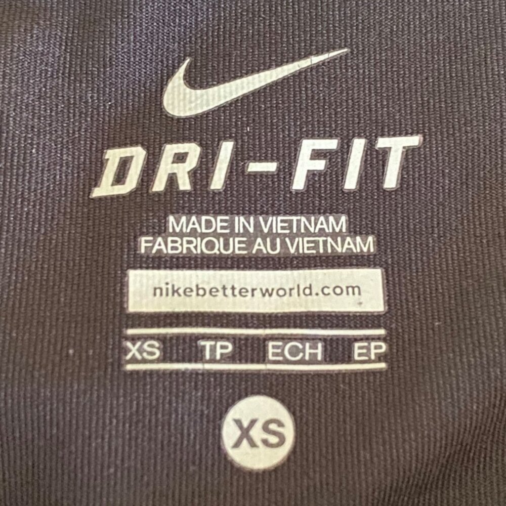 Nike Pro Dri Fit BE STRONG Womens Size XS Leggings Capri Pants Black Running - Picture 6 of 10